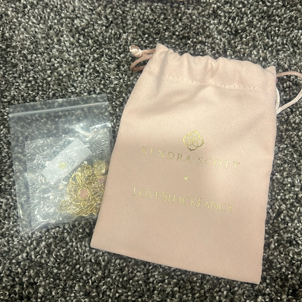 love shack fancy x kendra scott charm bracelet